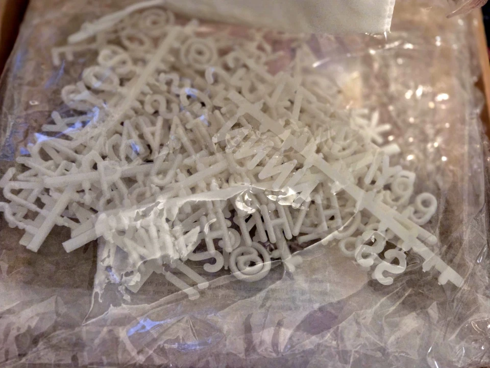 Felt Like Sharing Letter Board, Letters, Letter Bag, Oak Frame - Image 3 of 4