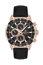 Daniel Klein Exclusive Men Black Dial/Rose Go...
