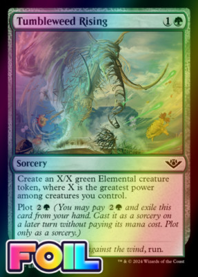 x1 Tumbleweed Rising OTJ MTG 187 FOIL COMMON M/NM 1x