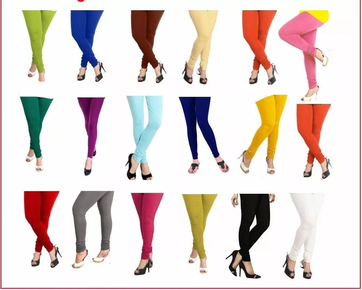 Indian Churidar Cotton Stretchable Leggings for Women Yoga Ethnic