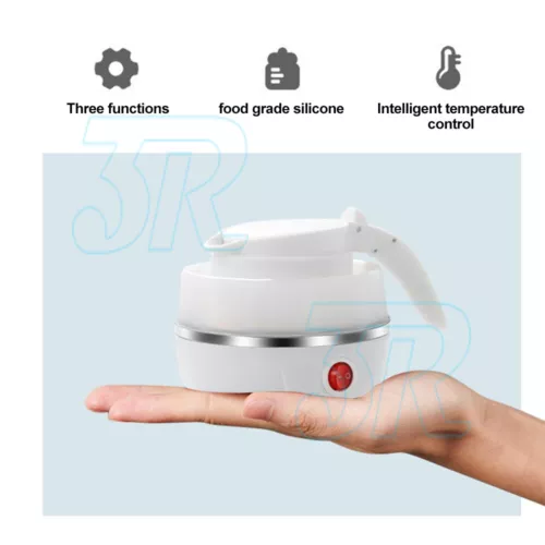 Portable Travel Collapsible Electric Water Kettle Foldable Silicone Water Pot - Picture 6 of 12
