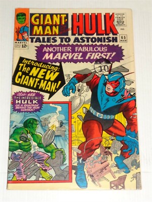 TALES TO ASTONISH #65 FN+ (6.5) MARCH 1965 HULK MARVEL COMICS **
