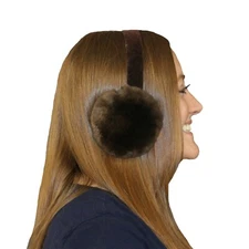 Glacier Wear Natural Sheared Beaver Fur Ear Muffs- mff1030