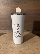 SassyCups Bride Tumbler Cup Vacuum Insulated Stainless Steel Drink Cup with...