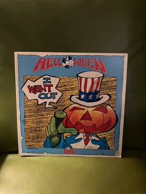 Helloween I Want Out (live) LP Vinyl US Pressing original VG+ rare