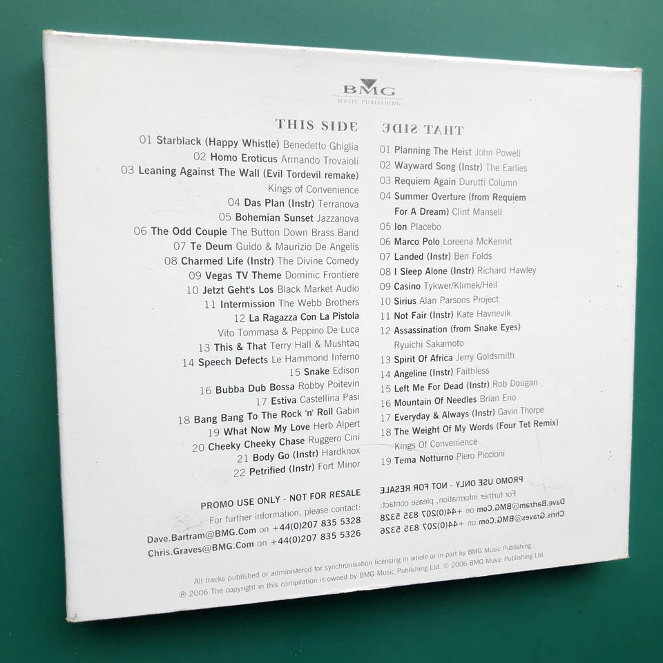 MUSIC SPEAKS Vol. 2 Downtempo Dub 2 x CD Sakamoto Goldsmith D&AD Awards PROMO EX - Image 2 of 4