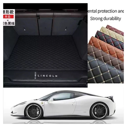 For Lincoln Nautilus Car Floor Mats Waterproof PU Leather Carpets Auto Liners - Bild 20 von 35