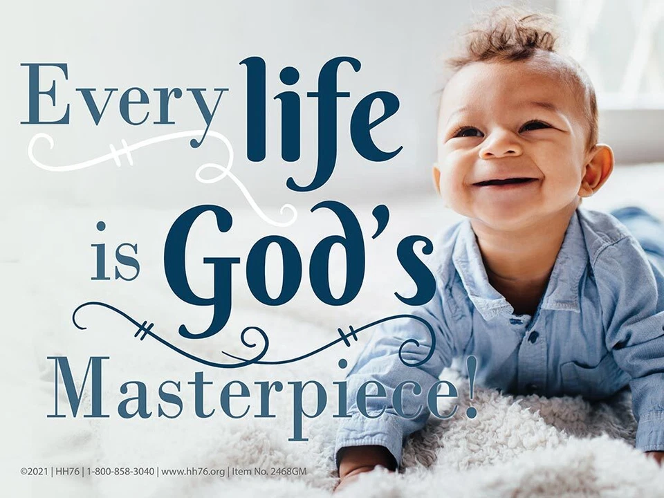 HERITAGE HOUSE '76 God's Masterpiece Pro-Life Yard Sign