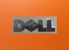 1 pcs Sticker for Dell Skylake Silver Chrome Color Logo Decal Badge 22mm x 5mm 