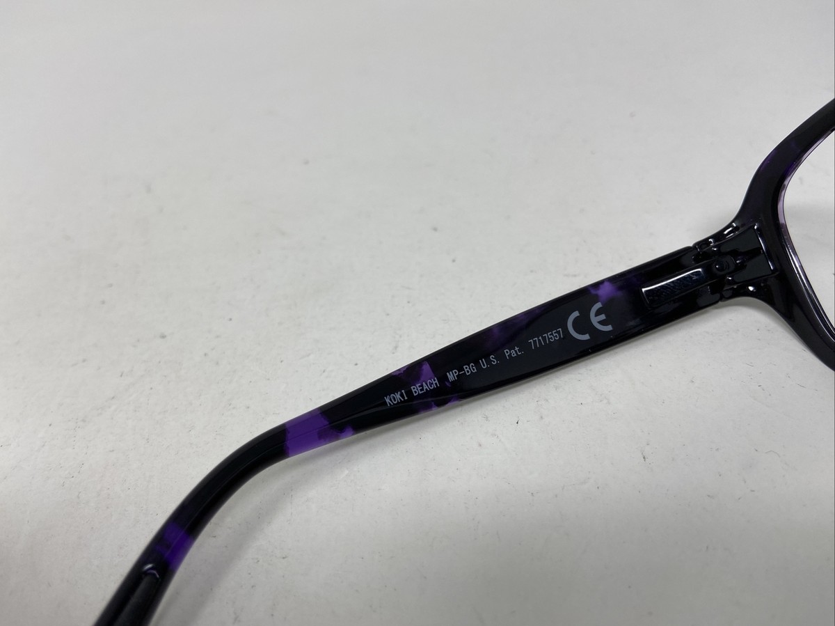 MAUI JIM KOKI BEACH MJ 433-28T BLACK PURPLE SUNGLASSES FRAME 