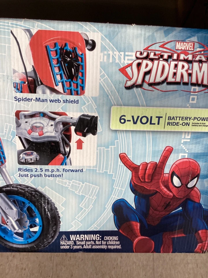 Juguete eléctrico para montar en motocicleta Marvel Spider-Man Foto 2 de 4