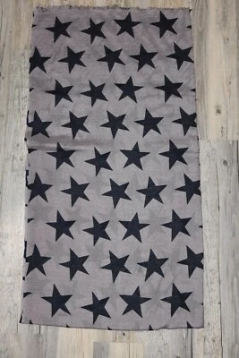 Becksöndergaard  Seide Wolle Damen Schal Tuch Taupe Sterne 110cm X 200cm - Bild 1 von 3