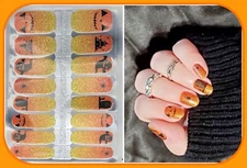 Color Nail Polish Strips, 16ct. Halloween Sparkle Please Read  DESCRIPTION BELOW