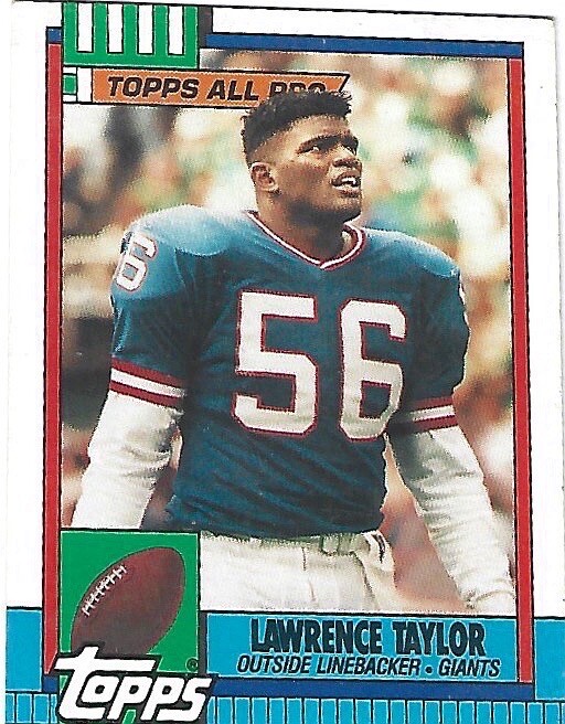 1990 TOPPS LAWRENCE TAYLOR ALL PRO CARD #52 NEW YORK GIANTS HOF