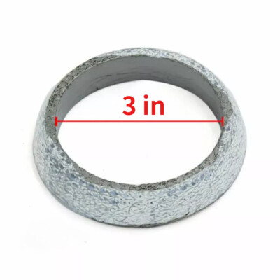 3in/76mm Donut Graphite Gasket For Muffler Exhaust Pipe To Manifold Adapte New