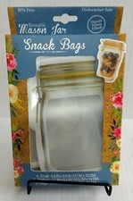 Reusable Mason Jar Snack Bags by Evriholder BPA 10 Pieces for sale