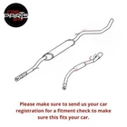 EXHAUST FOR FIAT 500 0.9 TWINAIR 312 - MIDDLE & REAR SILENCER