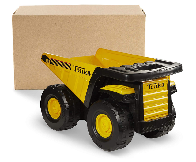 yellow tonka dump truck