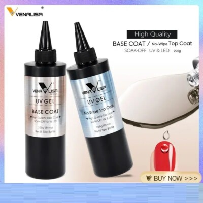 Venalisa 225g Super Qualität Refill Gel Nail Art Soak Off UV/LED No Wipe Top Coat