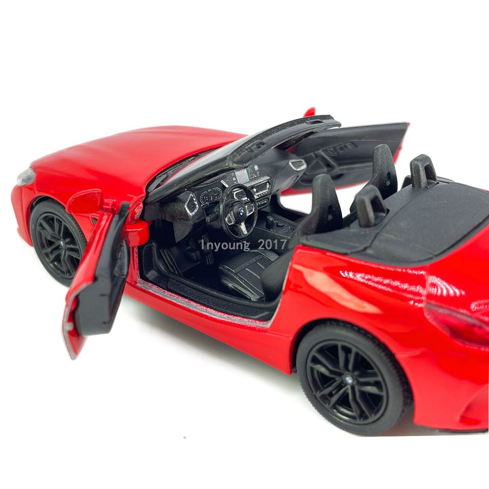 Voiture Miniature BMW I4 M50 - Échelle 1:34 - Modèle Diecast Jaune - Neuf Pour Collection