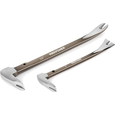 Robuste Brechstange & Nagelzieher - MAXPOWER 2-tlg. Set aus Karbonstahl