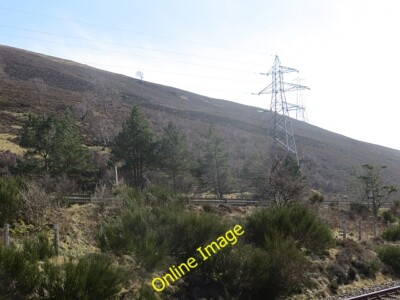Foto 6x4 Stromleitungen, Glen Truim Etteridge aufgenommen vor ihrem Abriss c2014