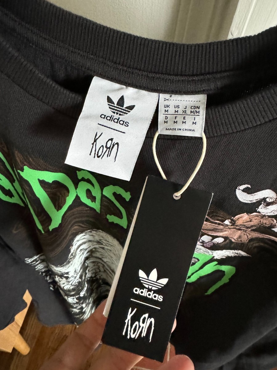 Adidas x Korn Long Sleeve Graphic Tee NEW IW7523 Size MEDIUM Adidas x Korn Long Sleeve Graphic Tee NEW IW7523 Size MEDIUM