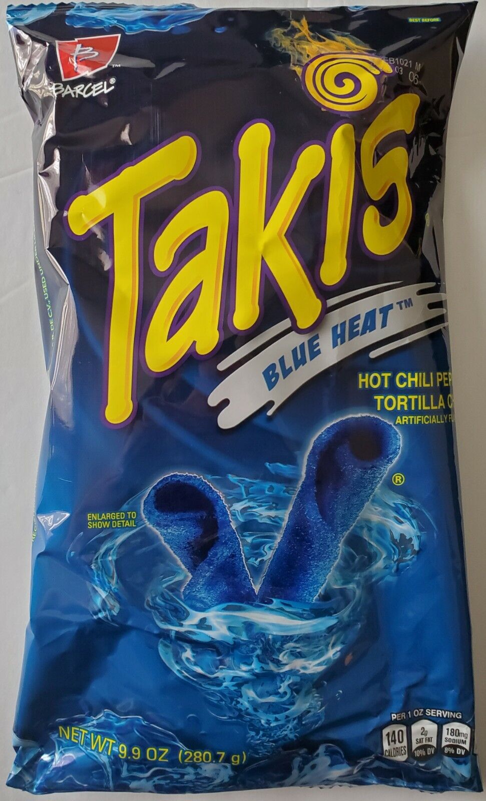 Magasin D'alimentation Takis Puces à Chaleur Bleue Dans Un Sac