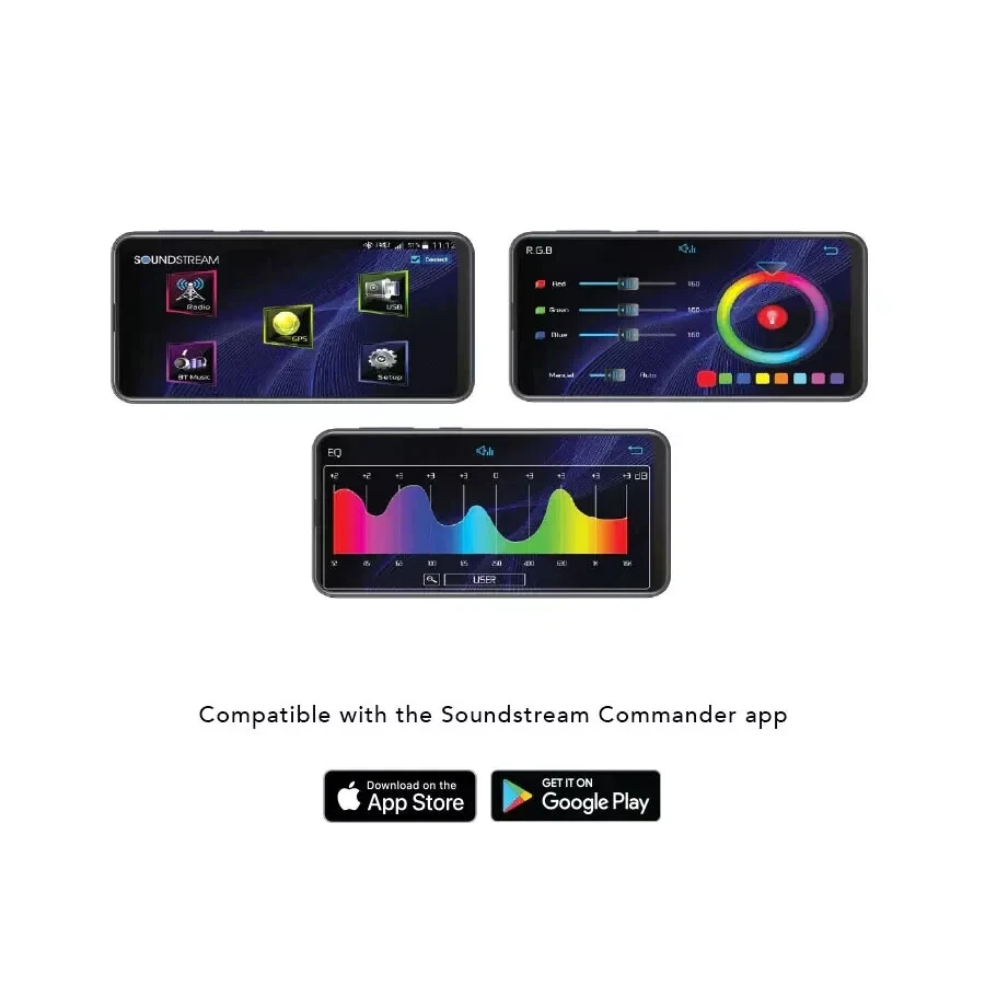 Soundstream VM-26BP 1 DIN Digital Media Player Bluetooth Built In Phone Cradle - Image 2 of 3