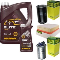 MANN-FILTER Inspektionspaket 6L Mannol Elite 5W-40 FüR Vw Transporter Iv Bus