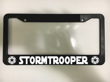 Stormtrooper Galactic Empire For Star Wars Plastic Black Car License Plate Frame