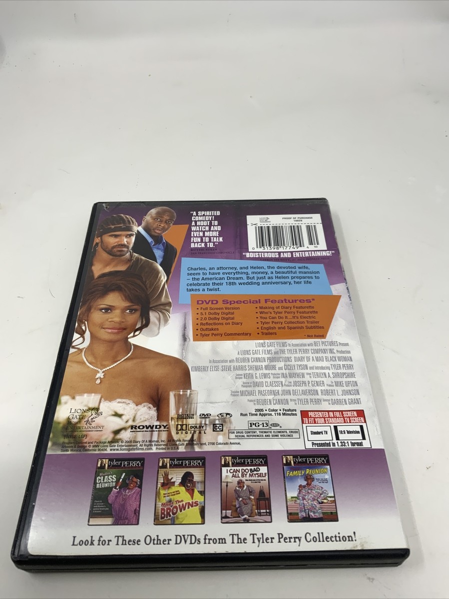 Diary of a Mad Black Woman (DVD, 2005, Full Frame), Tyler Perry