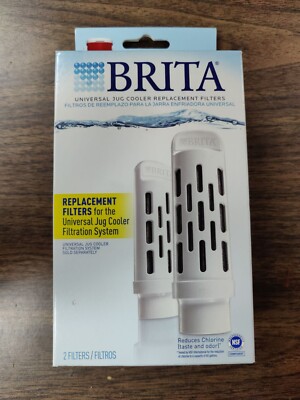 NEW 2 Pack Brita / ecoPure Universal Jug Cooler Replacement Filters #JUGRPLB4