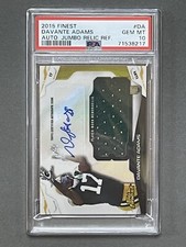 Davante Adams 2015 Topps Finest #DA  Auto. Jumbo Relic Ref. PSA 10 GEM MT POP 1
