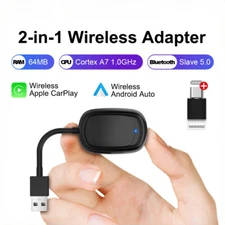 2 In 1 Mini Wireless Carplay Android auto Wireless Adapter Smart connectivity