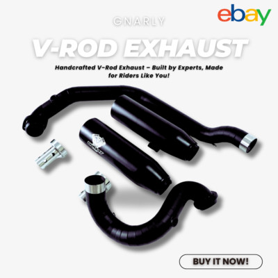 V-Rod Muscle Full Exhaust 2002-2017 | Custom Handmade 2-Into-2 Mufflers