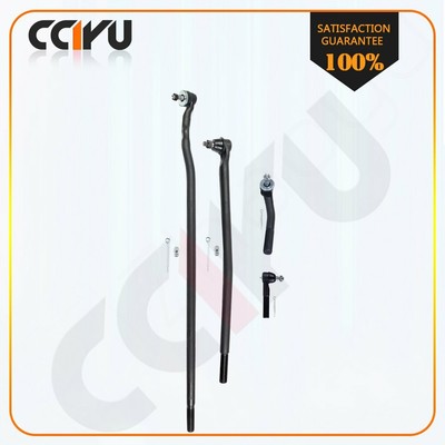 4 Piece Kit Left & Right Front Inner And Outer Tie Rod Ends Fits Select 2002 2005 Dodge Ram 1500