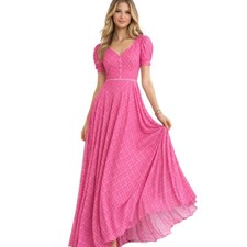 LOVESHACKFANCY founders Favorite Coralie Maxi Dress Floral Fuchsia Berry Size 4