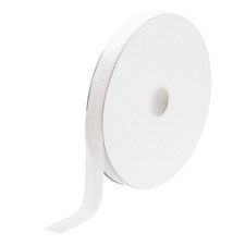 Velvet Ribbon 3/4 Inch x 25 Yard Single Face Spool Silky Fabric White