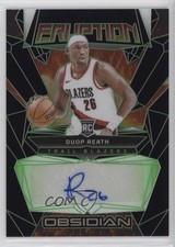 2023-24 Obsidian Rookie Eruption Electric Etch Green 2/25 Duop Reath Auto 15wb