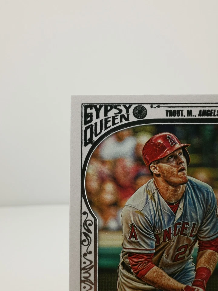 2015 Topps Gypsy Queen Mike Trout #1 White Framed Parallel Angels  - Image 2 of 4
