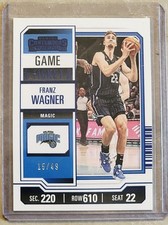 2023-24 Panini Contenders - Game  Ticket Franz Wagner 15/49