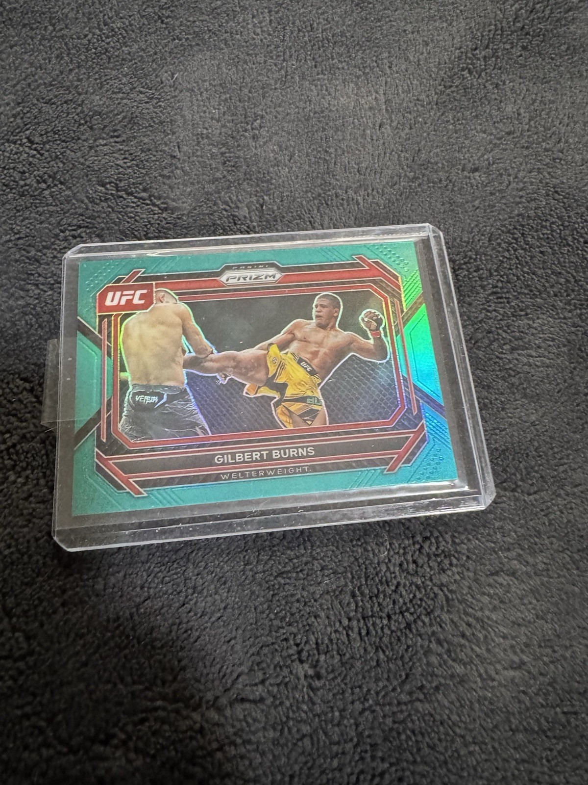 2023 Prizm UFC Gilbert Burns Teal /49