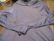 ZELLA HOODED SWEATER, BLUE, WOMEN SIZE L