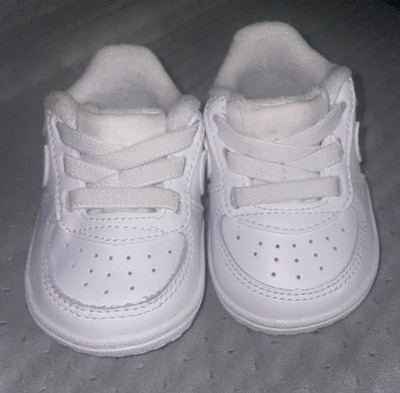 Nike Force 1 Crib Size 1c - All White (no Box) Will Come In A Bag