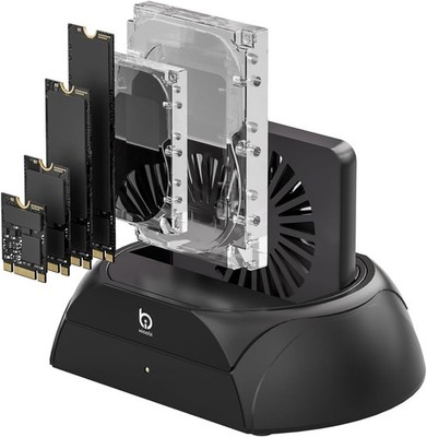 Multi-Drive Docking Station for NVMe SATA SSD and HDD
