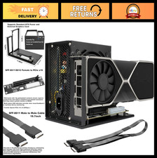 eGPU Dock PCIe 4.0 x4 64Gbps, OCuLink SFF-8612 to PCIe x16, ATX Power Support