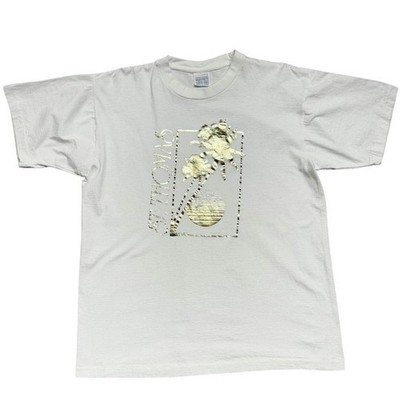 Vintage 80s Tropics St. Thomas Gold Metallic Palm Tree Souvenir Graphic T-shirt