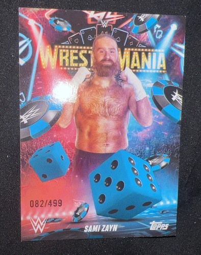 Sami Zayn Topps WWE World x Wrestlemania 41 Las Vegas Exclusive 2025 #WM-35 /499