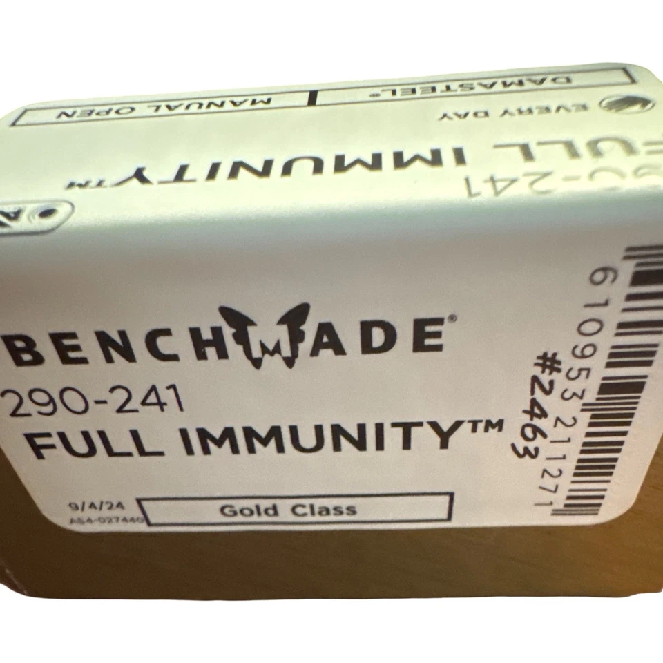 Hecho en banco 290-241 inmunidad completa 2024 clase oro #2463 Foto 3 de 4